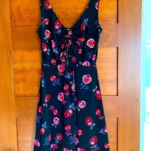 Versatile black cut out dress